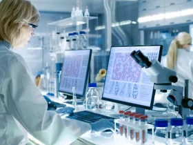 Naukowczyni w laboratorium