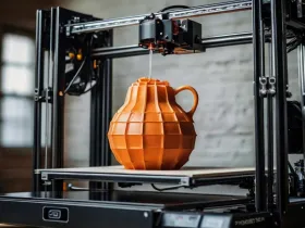Wazon wydrukowany za pomocą drukarki 3D
