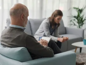 Pacjentka u psychoterapeuty