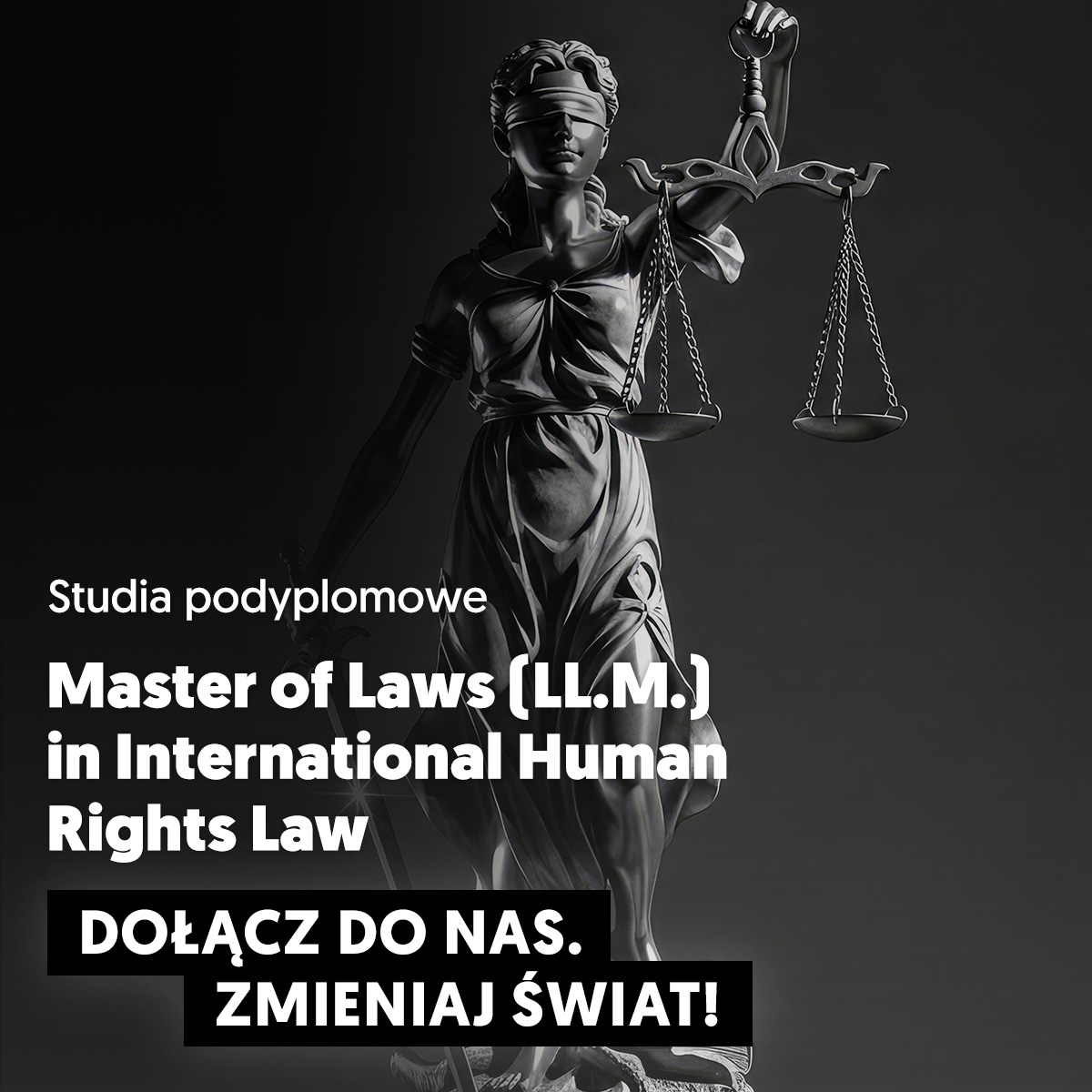 Poznaj studia podyplomowe Master of Laws (LL.M.) in International Human Rights Law na Uniwersytecie SWPS